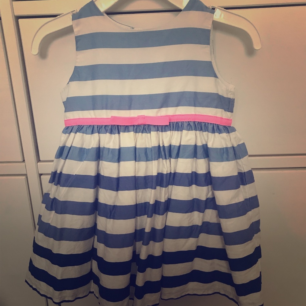 Stripped blue/white little dress 6 months
